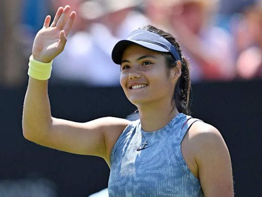 Emma Raducanu eases past Sloane Stephens on Eastbourne grass | Tennis News - Times of India