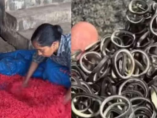 How Are Rubber Bands Made? Viral Video Shows Labour-intensive Process In Factory - News18