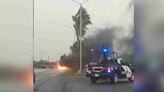 Enfrentamientos entre Fuerza Civil y sujetos armados provoca bloqueos y quema de vehículos en Carretera Nacional de Nuevo León