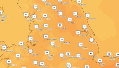 Full weather forecast as sunny day expected before downpours hit Greater Manchester