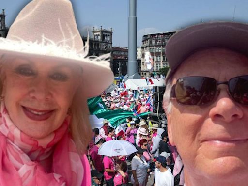 Famosos en la ‘Marea Rosa’: ¿Qué celebridades apoyaron la marcha en el Zócalo de CDMX?