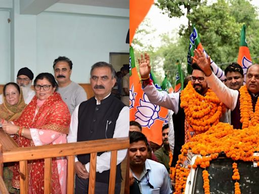 Dehra bypoll | Sukhu’s wife files nomination flanked by CM, Pratibha, rebel Rajesh Sharma