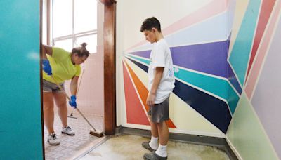 ServErie volunteers clean, beautify United Way of Erie County's community schools