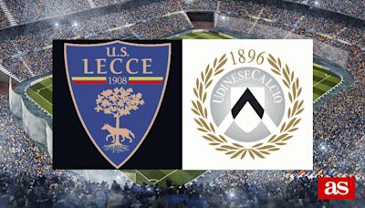 Lecce vs Udinese: estadísticas previas y datos en directo | Serie A 2023/2024