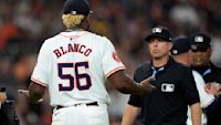 Astros pitcher Ronel Blanco ejected after foreign substance check early in start vs. A s