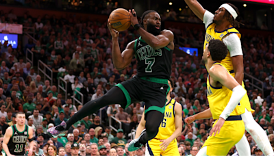Celtics take 2-0 lead over Pacers, Tyrese Haliburton exits early; Oilers win Game 1 in double overtime