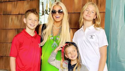 Jessica Simpson shares rare snaps with all 3 children ready for school