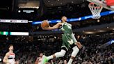 Giannis Antetokounmpo moves to front of Eastern Conference All-Star Game balloting, in position to be a 'captain'