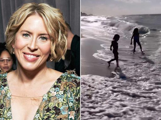 Erin Napier Shares an Inside Look at Beach Day with Her Daughters — From Dolphin Watching to Jumping Waves