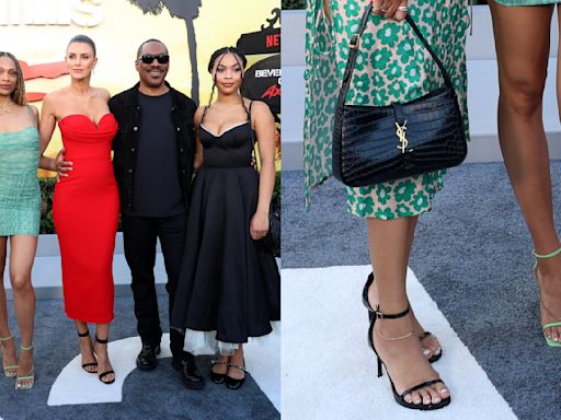 Eddie Murphy’s Daughters Stand Tall in Strappy Sandals on ‘Beverly Hills Cop: Axel F’ Red Carpet