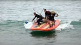 8 Minutes of SUP-Squatch Surfing in Southern California Beachbreak