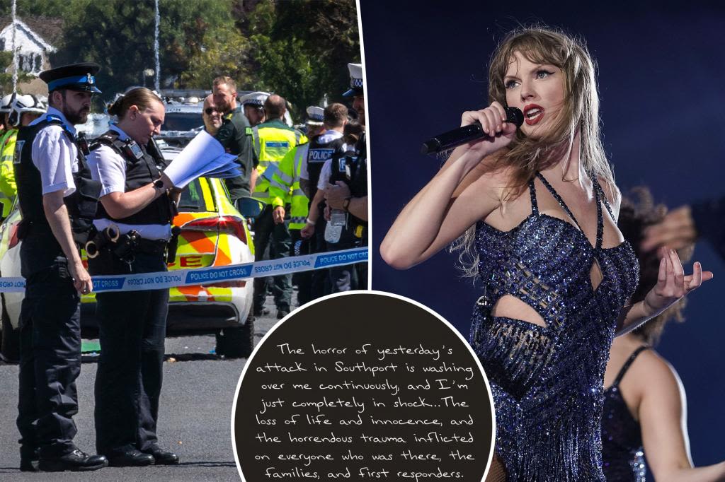 Taylor Swift ‘completely in shock’ over UK mass-stabbing as 2 little girls dead, 9 injured