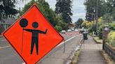 What is that road work happening off of Cal Young Road in Eugene?