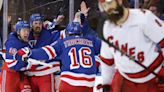 Former Hurricanes center Vincent Trocheck scores in second OT, lifts Rangers to Game 2 win