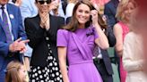 Kate Middleton is a vision as she arrives to the Wimbledon men's final with Princess Charlotte