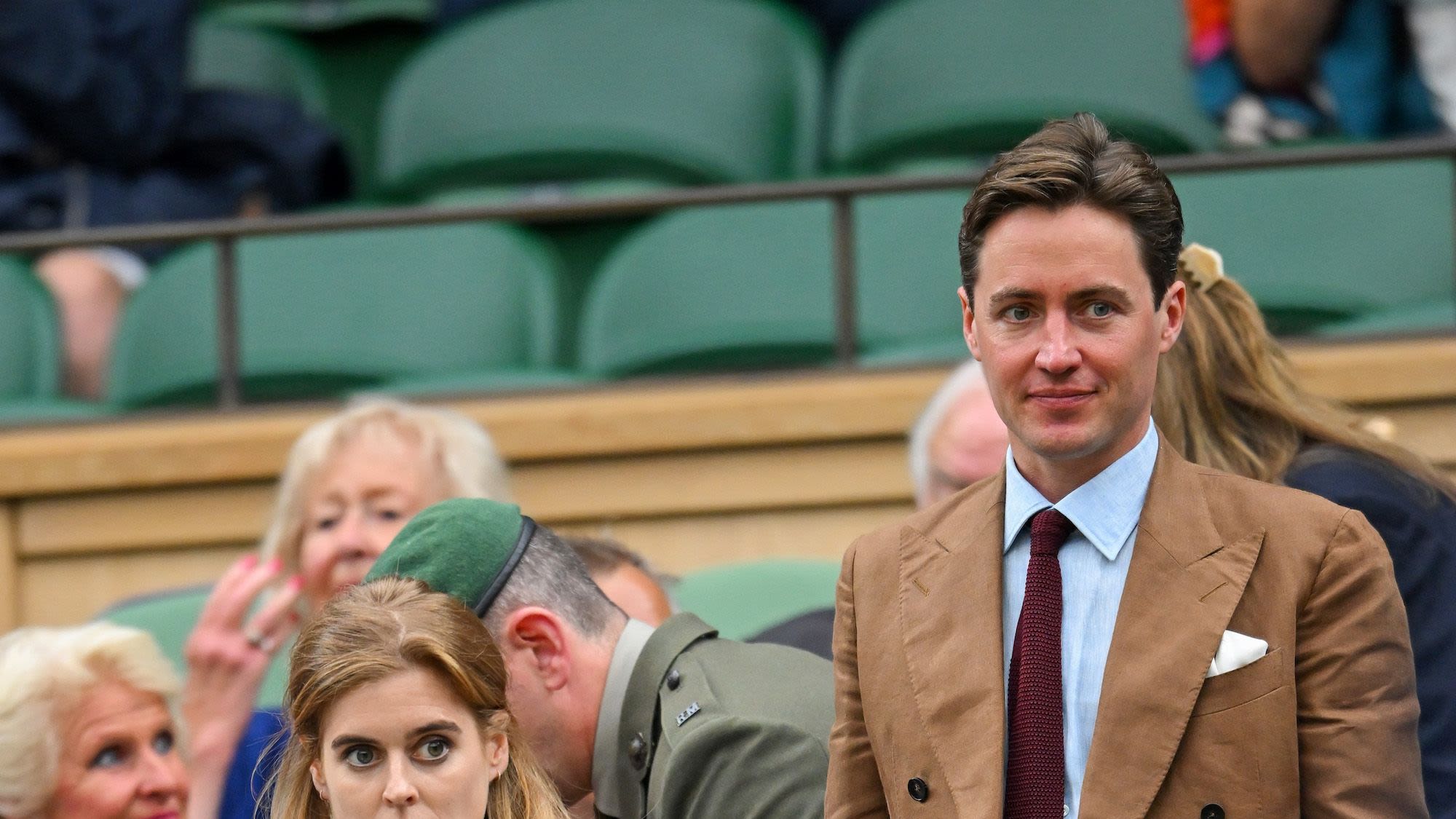 Princess Beatrice Is a Lacy Floral Dream for a Wimbledon Date With Husband Edoardo Mapelli Mozzi