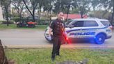 Florida police escort ‘little’ crocodile found wandering streets early in the morning