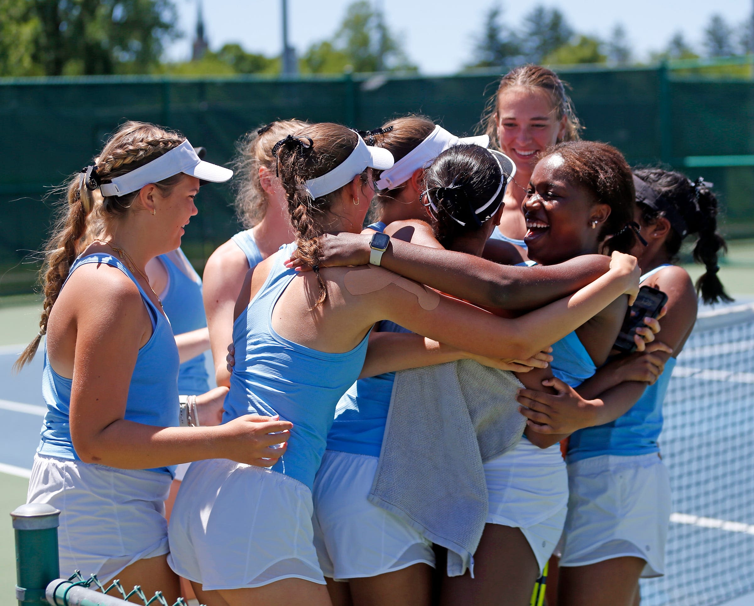 South Bend Saint Joseph girls tennis gets over the Carmel hump in semistate championship