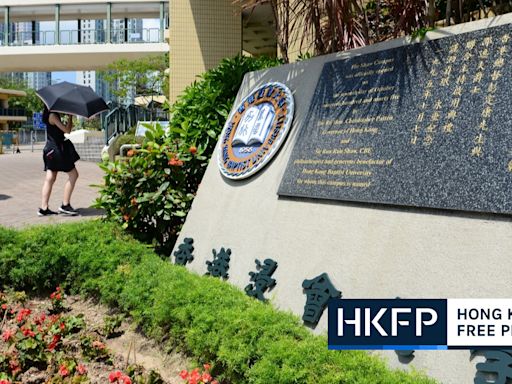 Hong Kong Baptist University students’ union begins process of disbanding