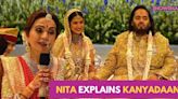 Nita Ambani Explains The Meaning Of 'Kanyadaan' Right Before The Ceremony | Ambani Wedding | WATCH - News18
