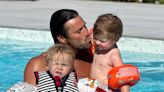 Mark Wright's emotional message as he hits pool with baby nephews
