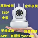 熱賣款 有看頭 360度攝影機【 夜間全彩 移動偵測 自帶熱點】APP遠端WIFI無線監視器 yoosee攝影機