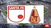 Santa Fe vs Tolima: estadísticas previas y datos en directo | Liga BetPlay I 2024