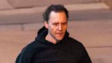Tom Hiddleston sprints down South Bank while filming The Night Manager
