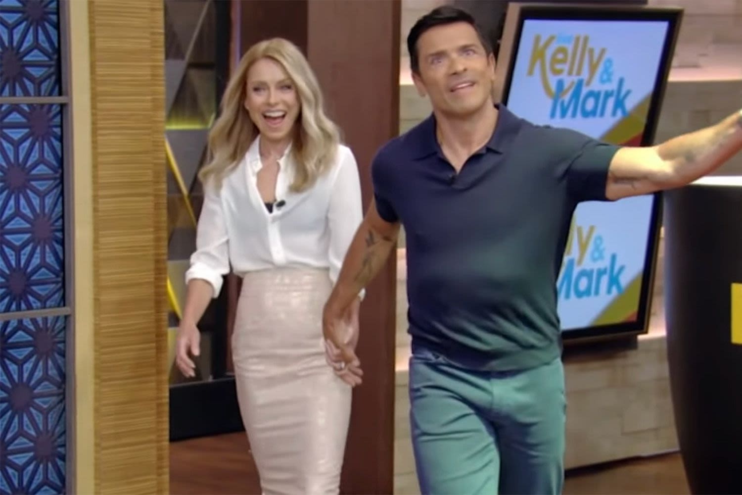 Kelly Ripa Re-Wears Skirt from 20 Years Ago on “Live”: 'We Wedged Me Into It'