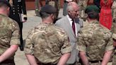 King visits Gibraltar Barracks in Minley