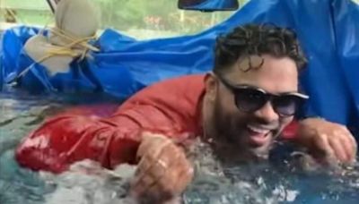 Kerala YouTuber Sanju Techy Booked For Setting Up Swimming Pool Inside Car, Watch Video Here - News18