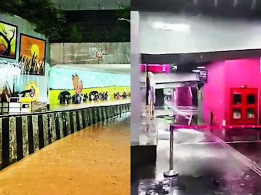 Mumbai Metro mess: Subway flooded, station roof leaks; citizens slam Aarey, Jogeshwari chaos mumbai rain maharashtra rain andheri subway mumbai metro | Mumbai News - Times of India