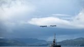 A-10s escort US ballistic missile submarine during strait transit