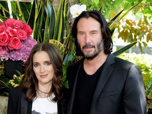 Winona Ryder reveals she and Keanu Reeves still call each other husband and wife over text