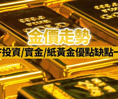 金價走勢｜金價升穿2400美元 ETF投資/實金/紙黃金一覽