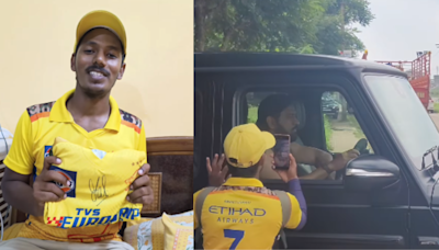 Dhoni's Fan Cycles 1,150 Km To Ranchi, Meets Cricketer After Camping Outside His House For A Week