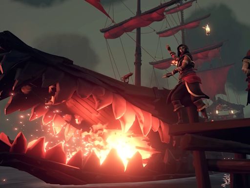 Sea of Thieves' fire-belching, 10-cannon warship sets sail next week