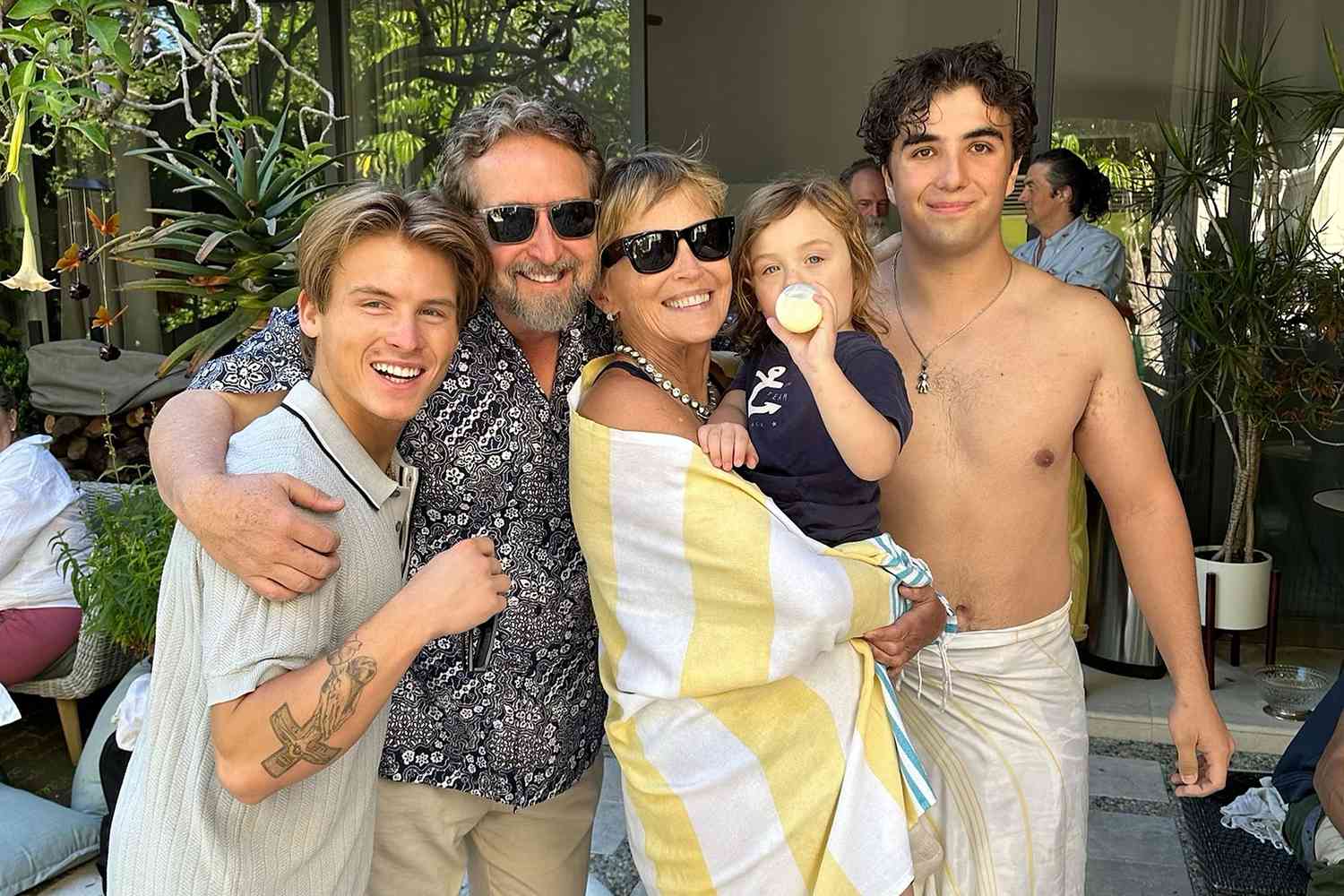 Sharon Stone Celebrates with Son Roan at Fourth of July Pool Party: 'Happy Independence Day!'