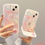 卡通 隱形支架 蘋果手機殼 女生 iPhone13 pro max case with stand iPhone12 p
