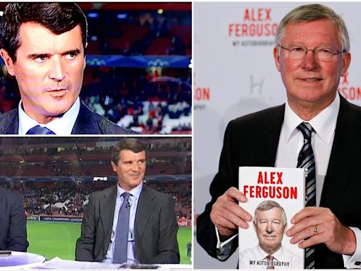 Roy Keane’s response on live TV after Sir Alex Ferguson destroyed him in his 2013 book