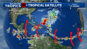 5 tropical waves being monitored in the Atlantic