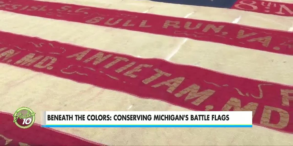 Beneath the Colors: Conserving Michigan’s Battle Flags