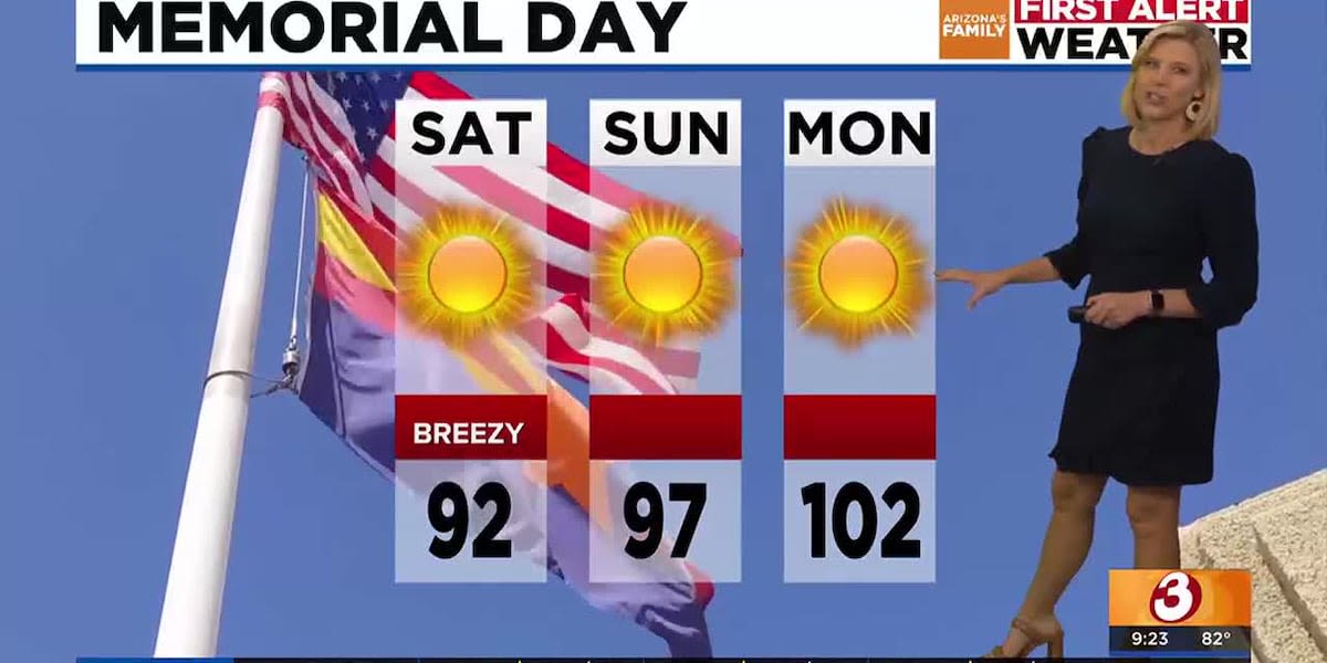 Hot holiday weekend ahead for the Phoenix area