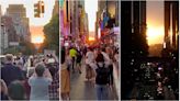 Los neoyorquinos disfrutan del Manhattanhenge: el atardecer más espectacular de Nueva York