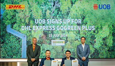 DHL Express and UOB partner to reduce carbon footprint of UOB's international shipments via sustainable aviation fuel