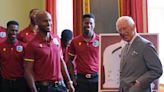 King hosts West Indies cricket team ahead of Lord’s Test match