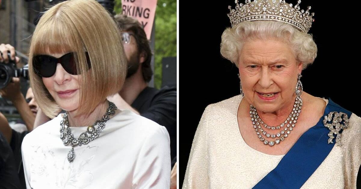 Anna Wintour channels Queen Elizabeth II for glamorous Met Gala entrance