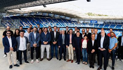 Visita oficial de la FIFA y la candidatura de España, Marruecos y Portugal a Anoeta