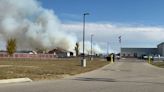Mulch fire sends plumes of smoke into air in Moraine