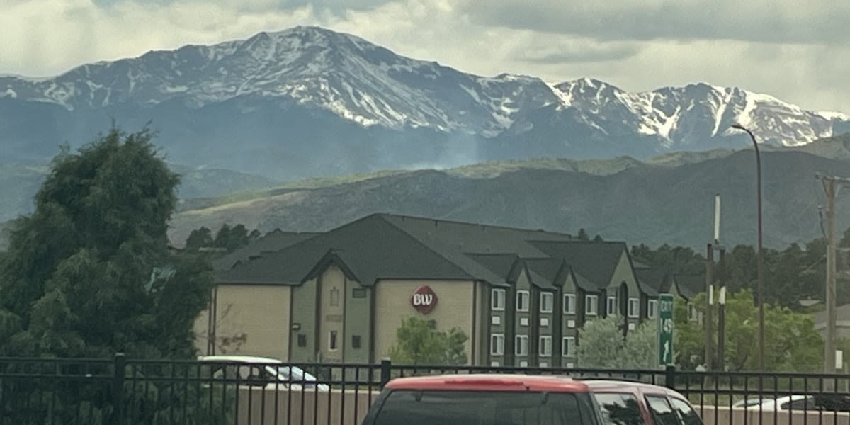 Smoke from possible fire near Pikes Peak seen around Colorado Springs
